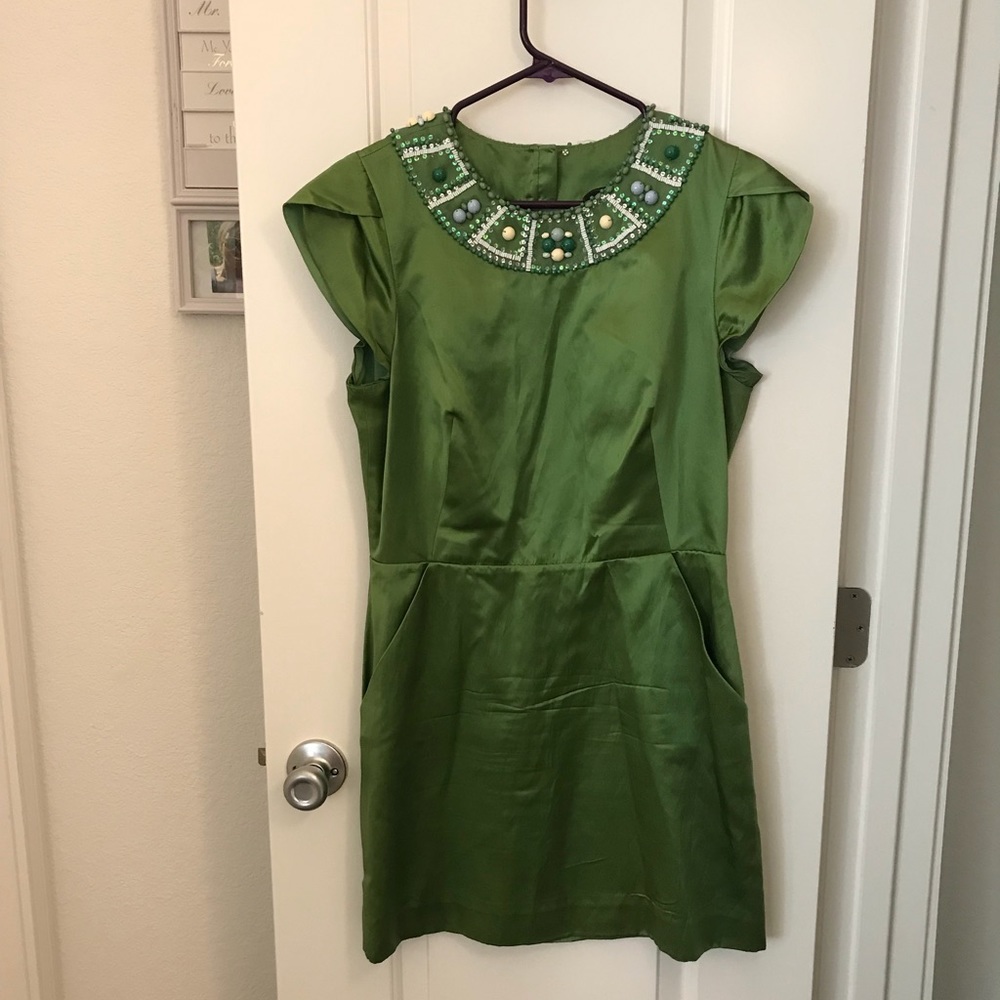 New spring green backless dress!!